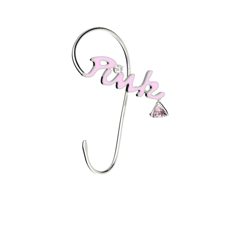 bright pink earrings