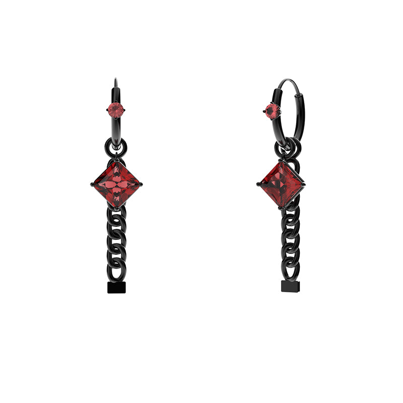 chain earrings with unique design